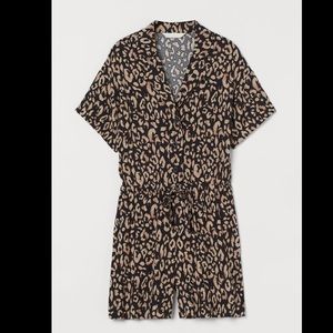 Leopard Print Romper